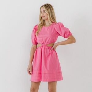 English Factory NWT Fuchsia Cut-Out Dress